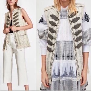 ZARA Embroidered Vest ASO Alexis Rose in Schitt’s Creek